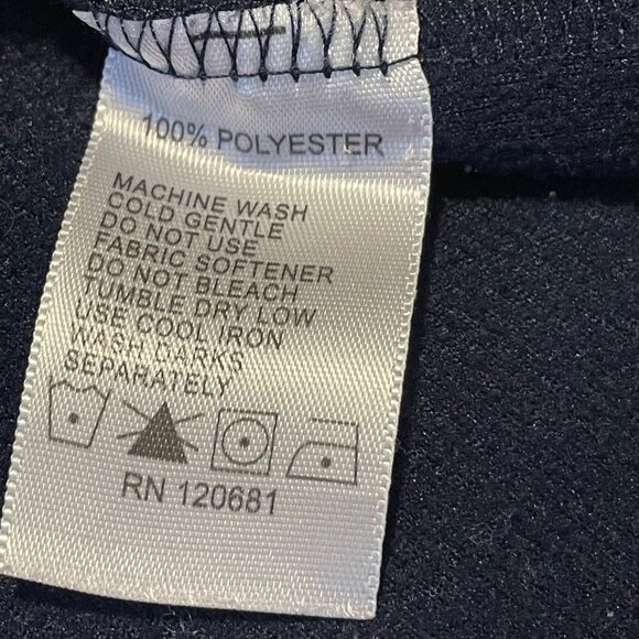 Boombah Bomber Kids Long Sleeve Navy & Gray Shirt - Youth Medium Sport - Picture 7 of 12